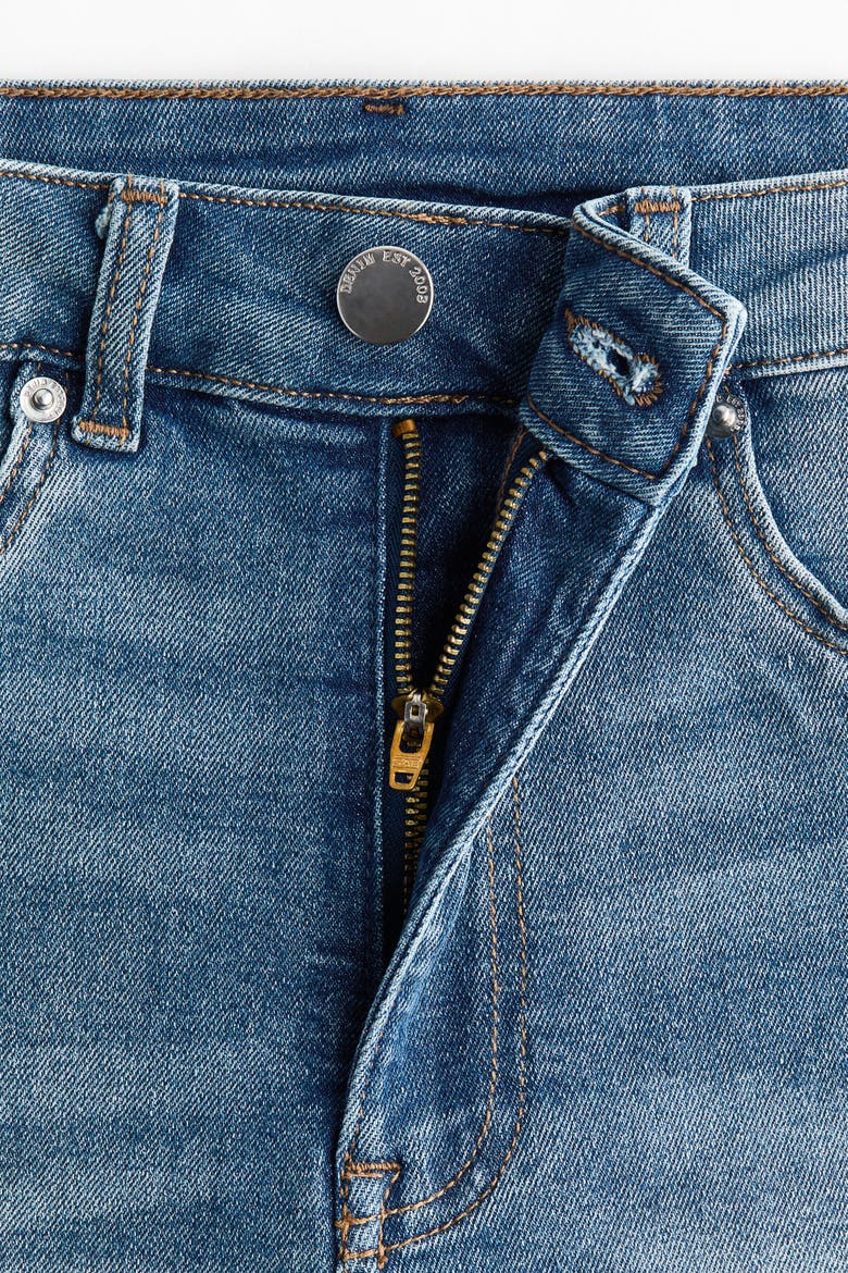 Flared High Waist Jeans, Alternate, color, Denim blue