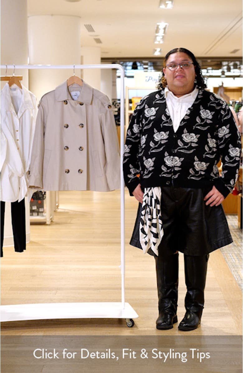 Double Breasted Water Repellent Swing Jacket, sales video thumbnail