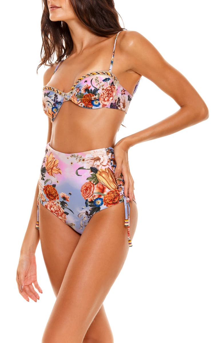Agua Bendita Hope Numen High Waist Bikini Bottoms, Alternate, color, 