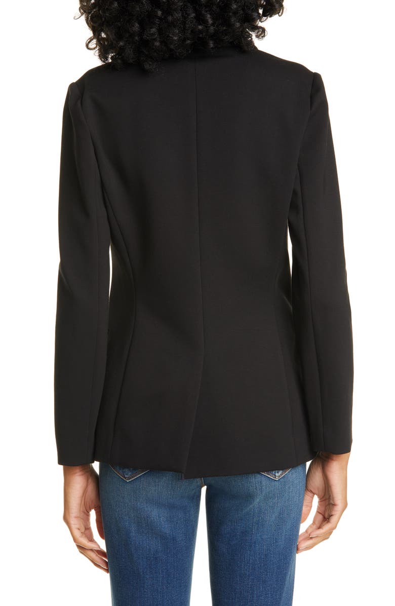 L'AGENCE Scout Solid One Button Notch Lapel Ponte Blazer, Alternate, color,