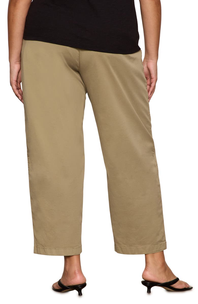 Sanctuary Cruiser Stretch Cotton Crop Pants, Alternate, color, Covert Green