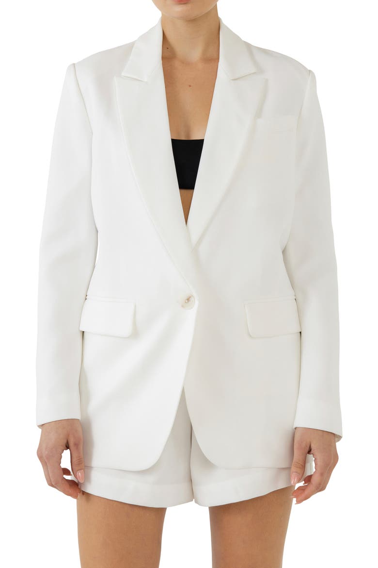 Oversize Blazer, Alternate, color, WHITE