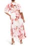 Lover's Lane Floral Tulip Hem Wrap Maxi Dress