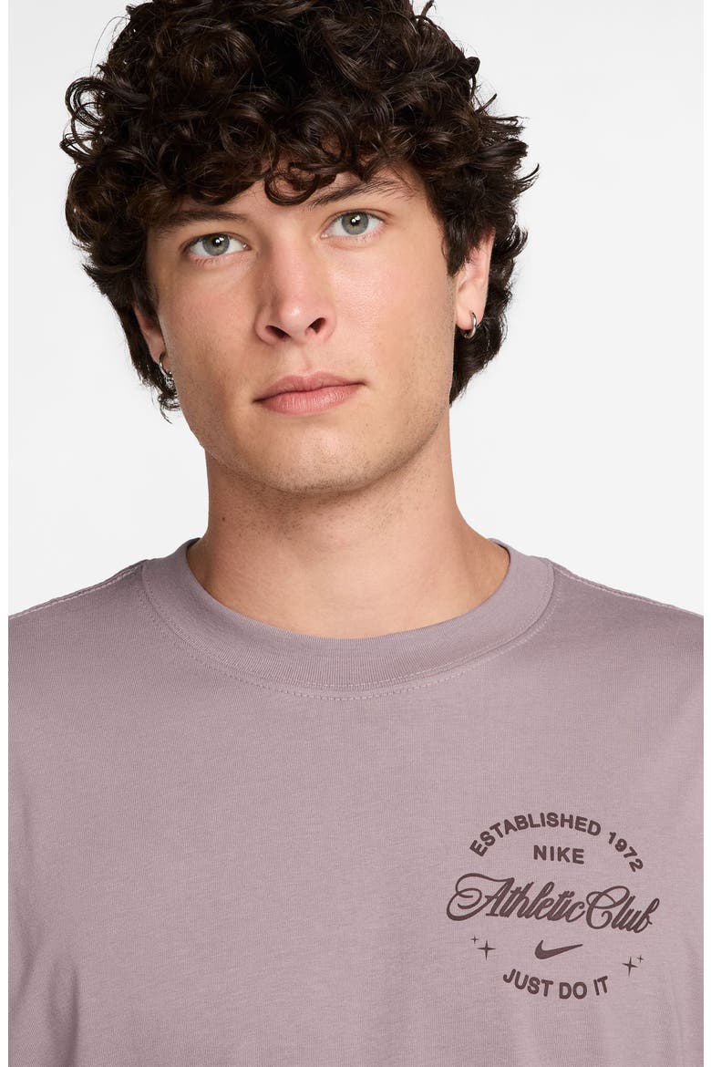 Athletic Club Cotton Graphic T-Shirt, Alternate, color, LIGHT VIOLET/ PALE IVORY