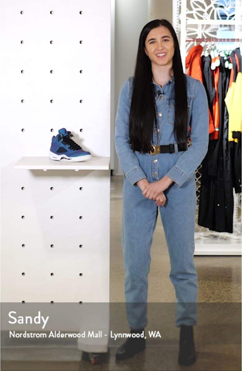 Nike Air Jordan 5 Retro Glow in the Dark Mid Top Sneaker, sales video thumbnail