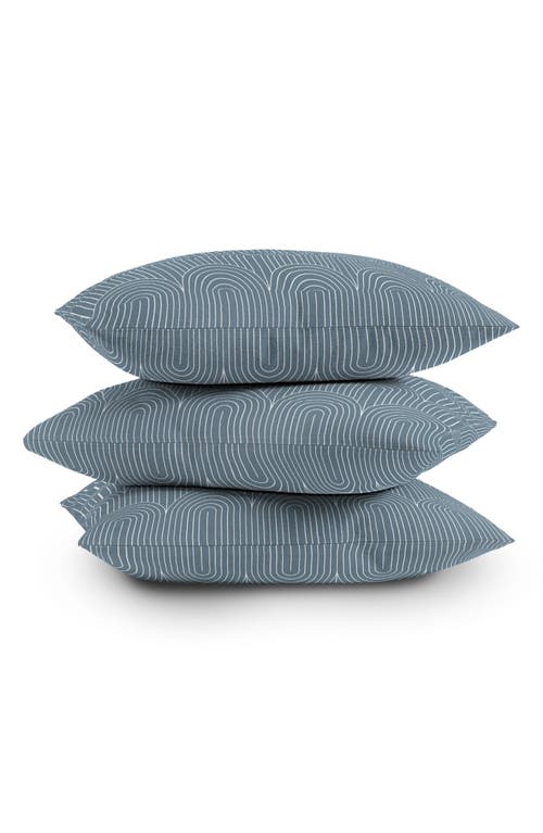 Deny Designs Arch Pattern Throw Pillow In Blue