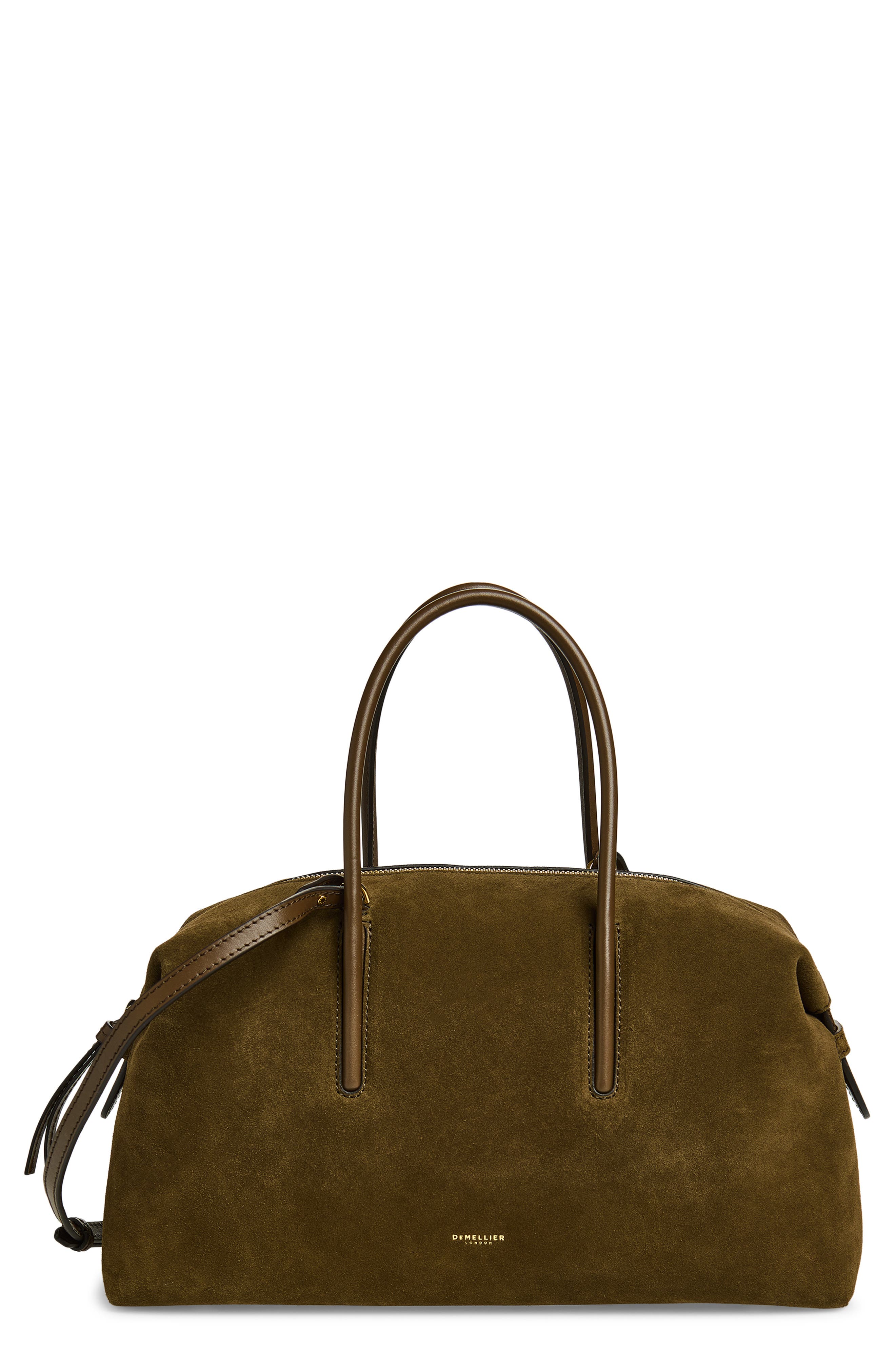 DeMellier The Midi Stockholm Suede Top Handle Bag, Main, color, 