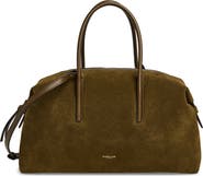 DeMellier The Midi Stockholm Suede Top Handle Bag