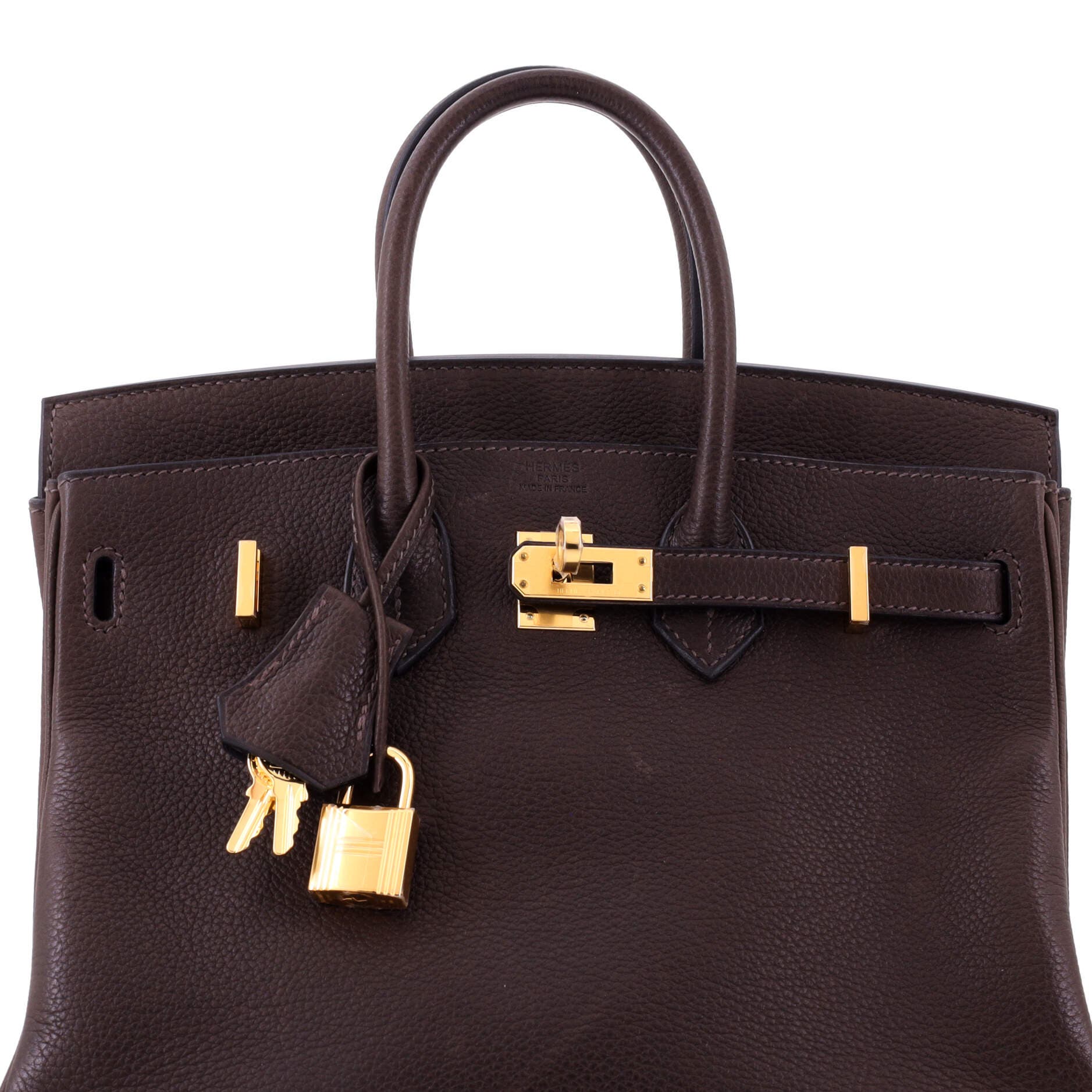Birkin Handbag Brown Barenia Faubourg with Gold Hardware 25, Alternate, color, Brown