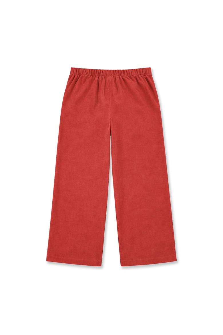 Velvet Wide Leg Pants, Alternate, color, Rust