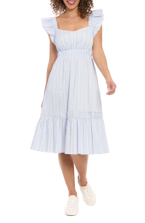 Ruffle Sleeve Tiered Sundress (Petite)
