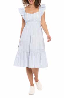 London Times Ruffle Sleeve Tiered Sundress