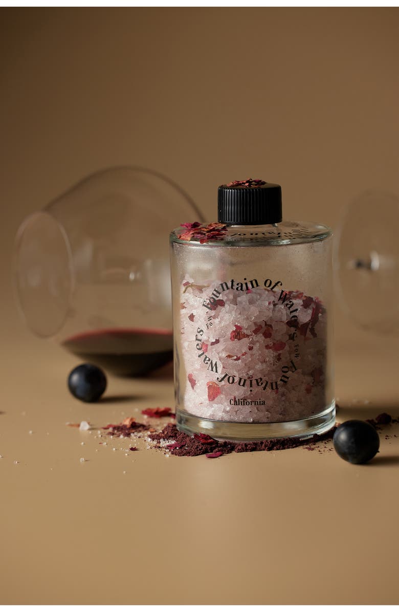 Fountain of Waters Rose Merlot Bath Salt, Alternate, color, Purple