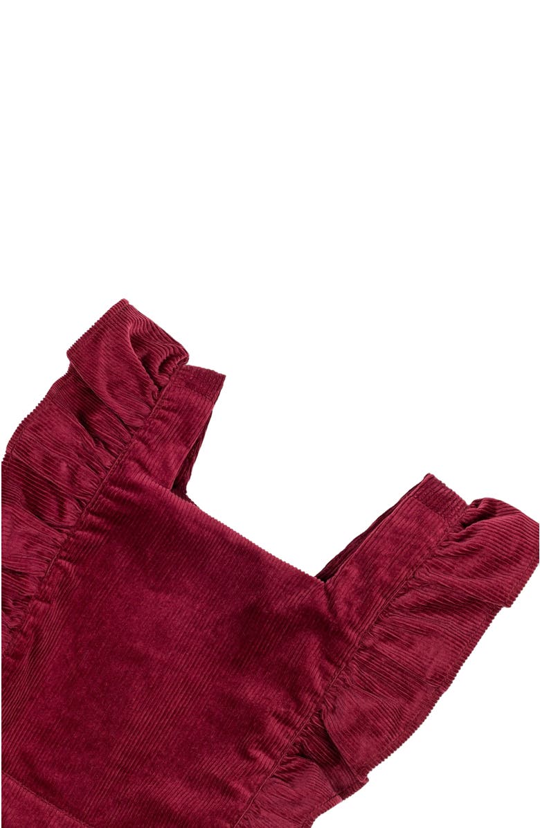 Hope & Henry Baby Girls' Organic Corduroy Ruffle Jumper, Infant, Alternate, color, 