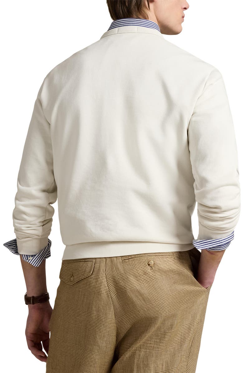 Polo Ralph Lauren Logo Appliqué Sweatshirt, Alternate, color, Nevis