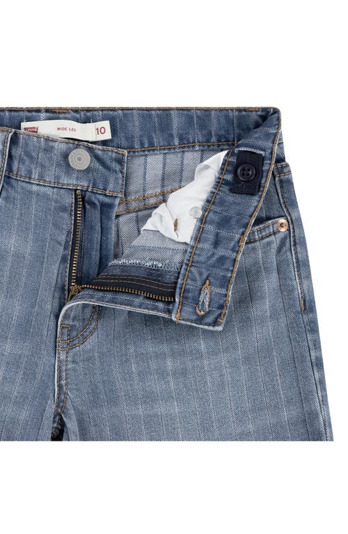Levi's Big Girls Textured Striped Wide Leg Jeans In Joshua Tree