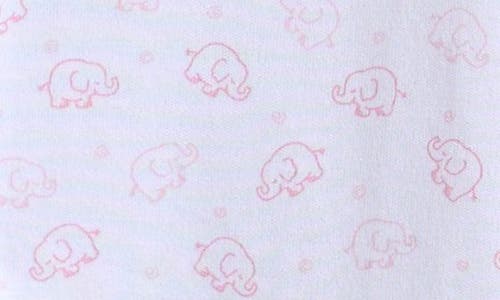 Kissy Kissy Ele-fun Print Convertible Pima Cotton Gown In Pink