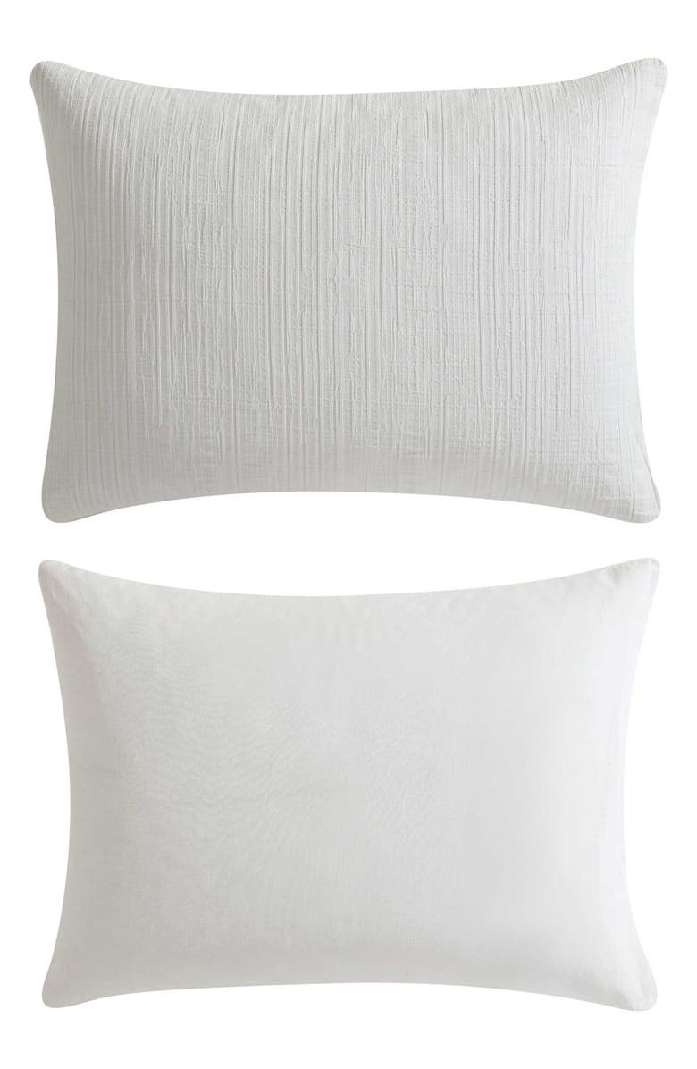 Vera Wang Bark Textured Duvet Set, Alternate, color, White