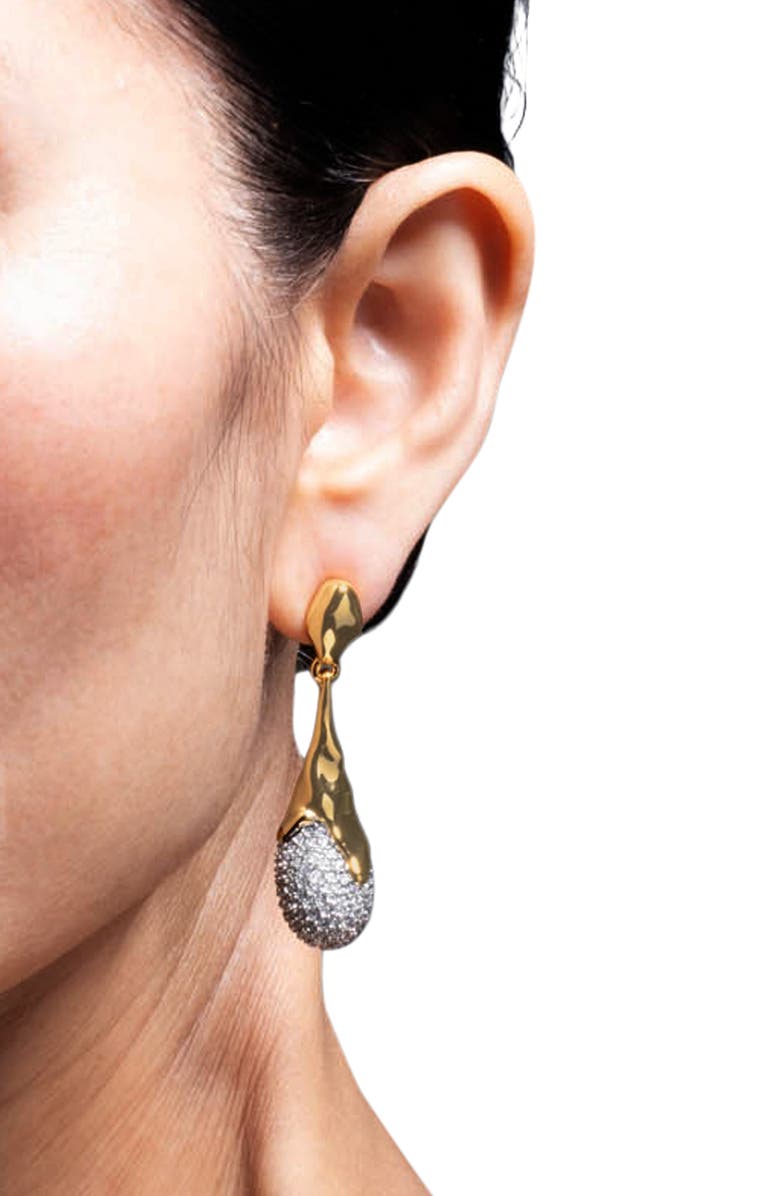 Alexis Bittar Solanales Crystal Teardrop Earrings, Alternate, color, 