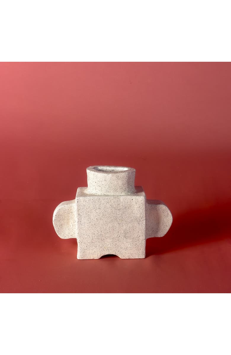 Alma Tetl Vase, Alternate, color, White