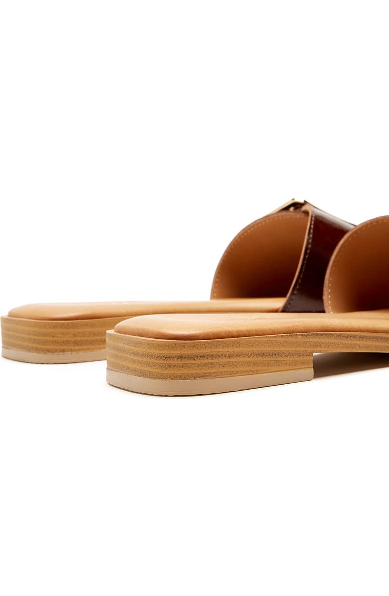 La Canadienne Stefan Waterproof Slide Sandal, Alternate, color, Brown Crushed