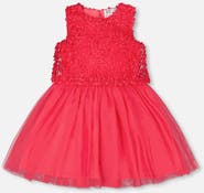 Deux par Deux Sleeveless Textured Rosette Dress