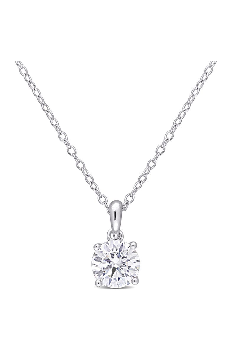 Julianna B. 1ct DEW Moissanite Solitaire Necklace, Main, color, Sterling Silver