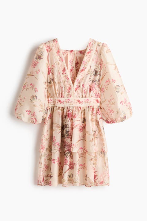 Linen-blend Dress
