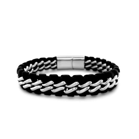 Rowen Braided Cuff in Mixed Metals