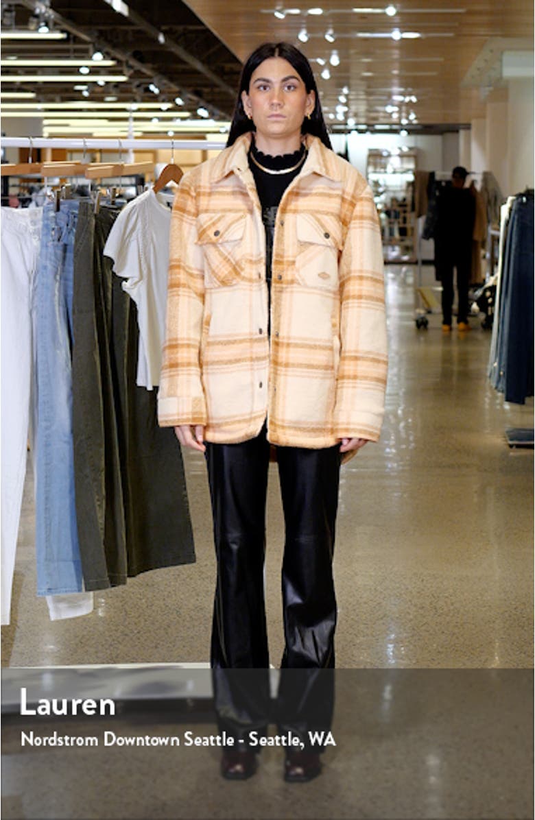 Desert Check Fleece Shacket, sales video thumbnail