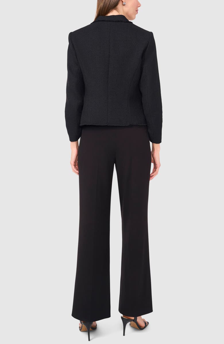 Halogen<sup>®</sup> Raw Hem Crop Blazer, Alternate, color, Rich Black 060