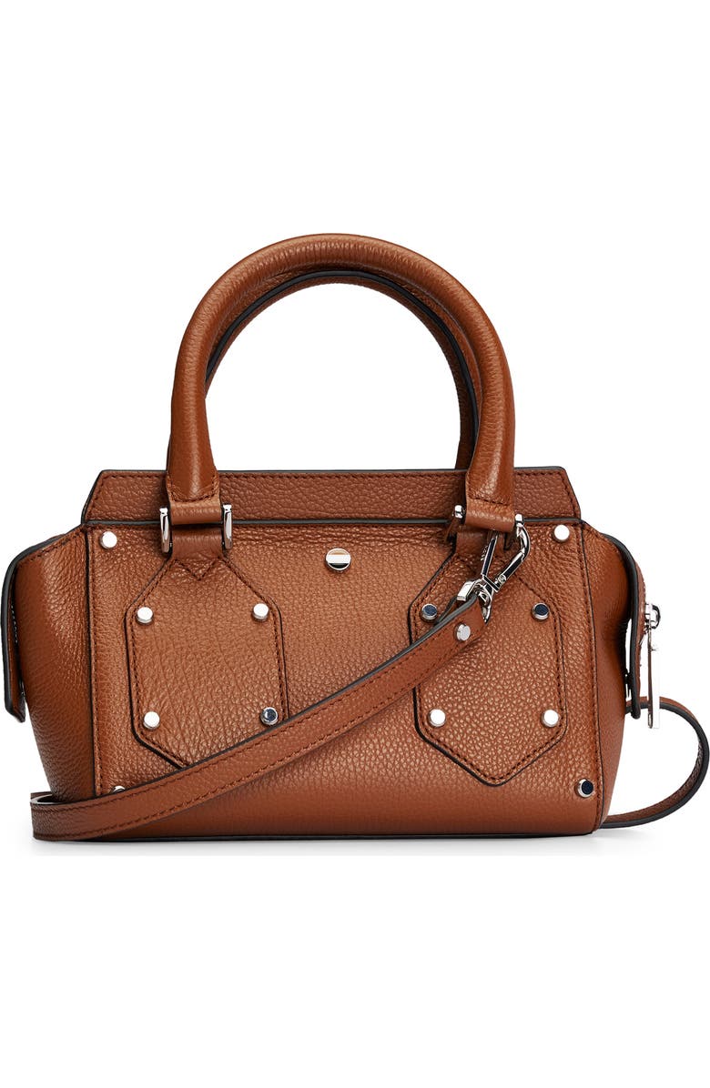 BOSS Medium Ivy Leather Shoulder Bag, Alternate, color,