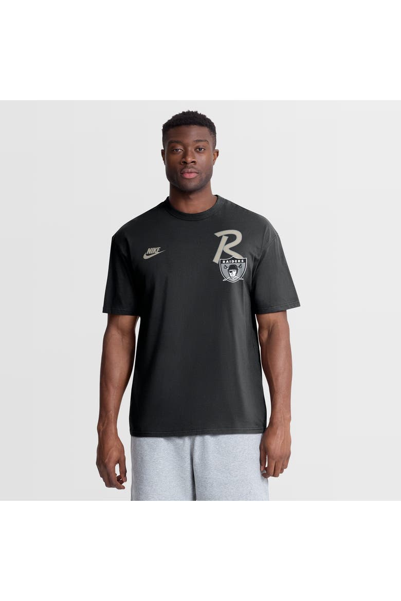 Men's Nike Black Las Vegas Raiders Night Primary Max90 T-Shirt, Main, color, Black