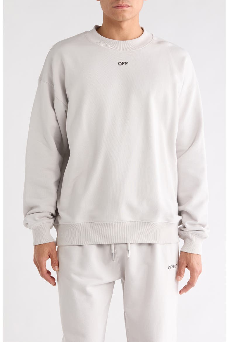 Skate Logo Sweatshirt, Main, color, LIGHT STONE-BLACK