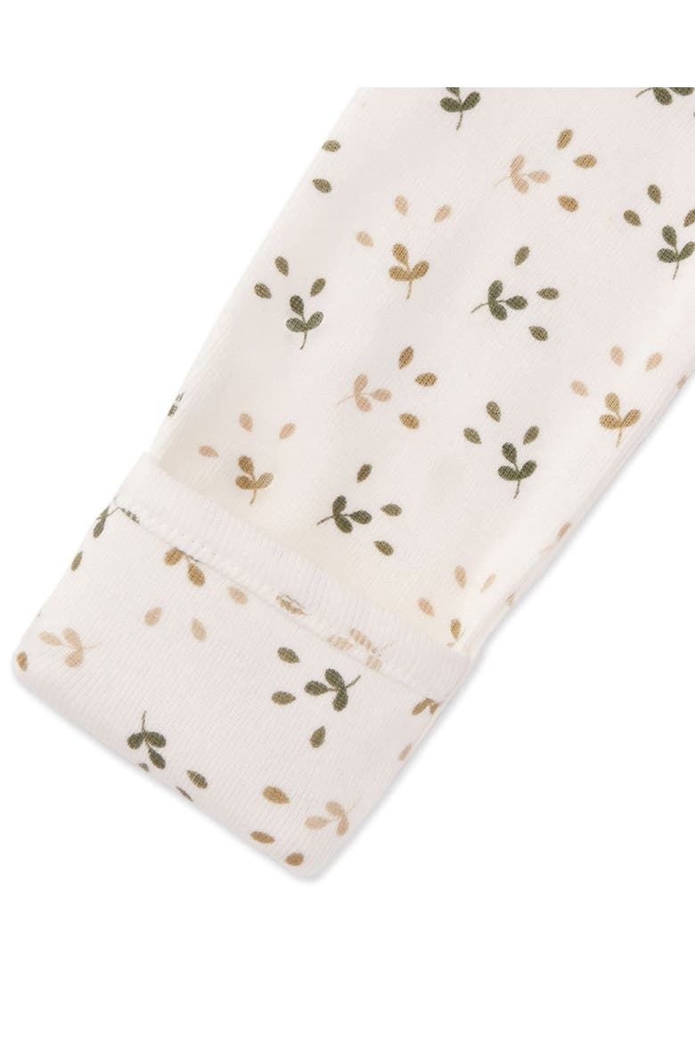 Unisex Baby and Toddler Ribbed Cotton Footie, Alternate, color, Winter White