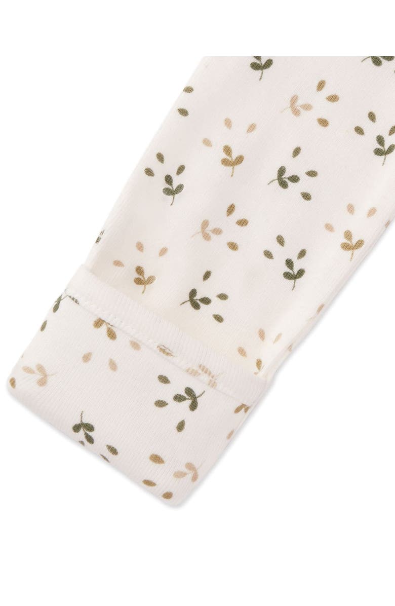 MiniMoi Unisex Baby and Toddler Ribbed Cotton Footie, Alternate, color, Winter White