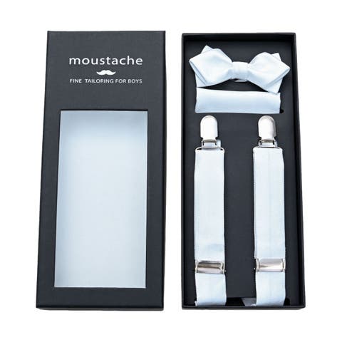 Crosshatch Suspender Set (Toddler, Little Kid & Big Kid)