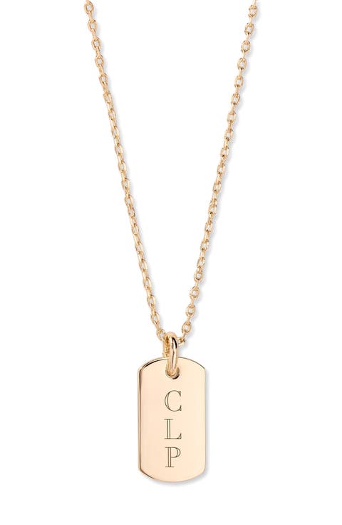 Lola Tag Pendant Necklace