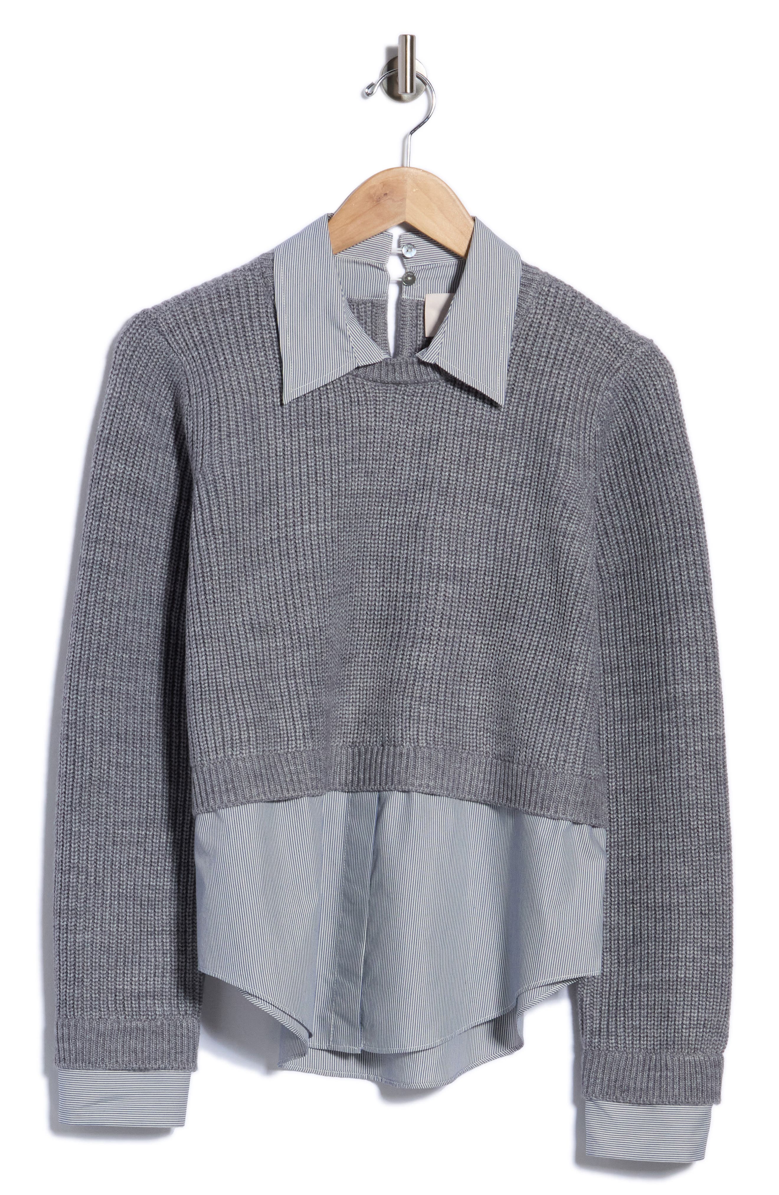 Amadea Wool Blend Prestyled Pullover Sweater