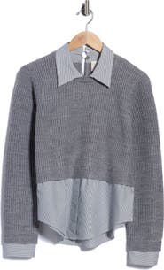 Cinq à Sept Amadea Wool Blend Prestyled Pullover Sweater