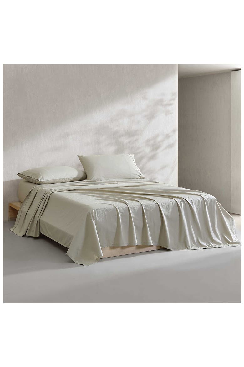 200 Thread Count Cotton Percale Sheet Set, Alternate, color, ABSINTHE GREEN