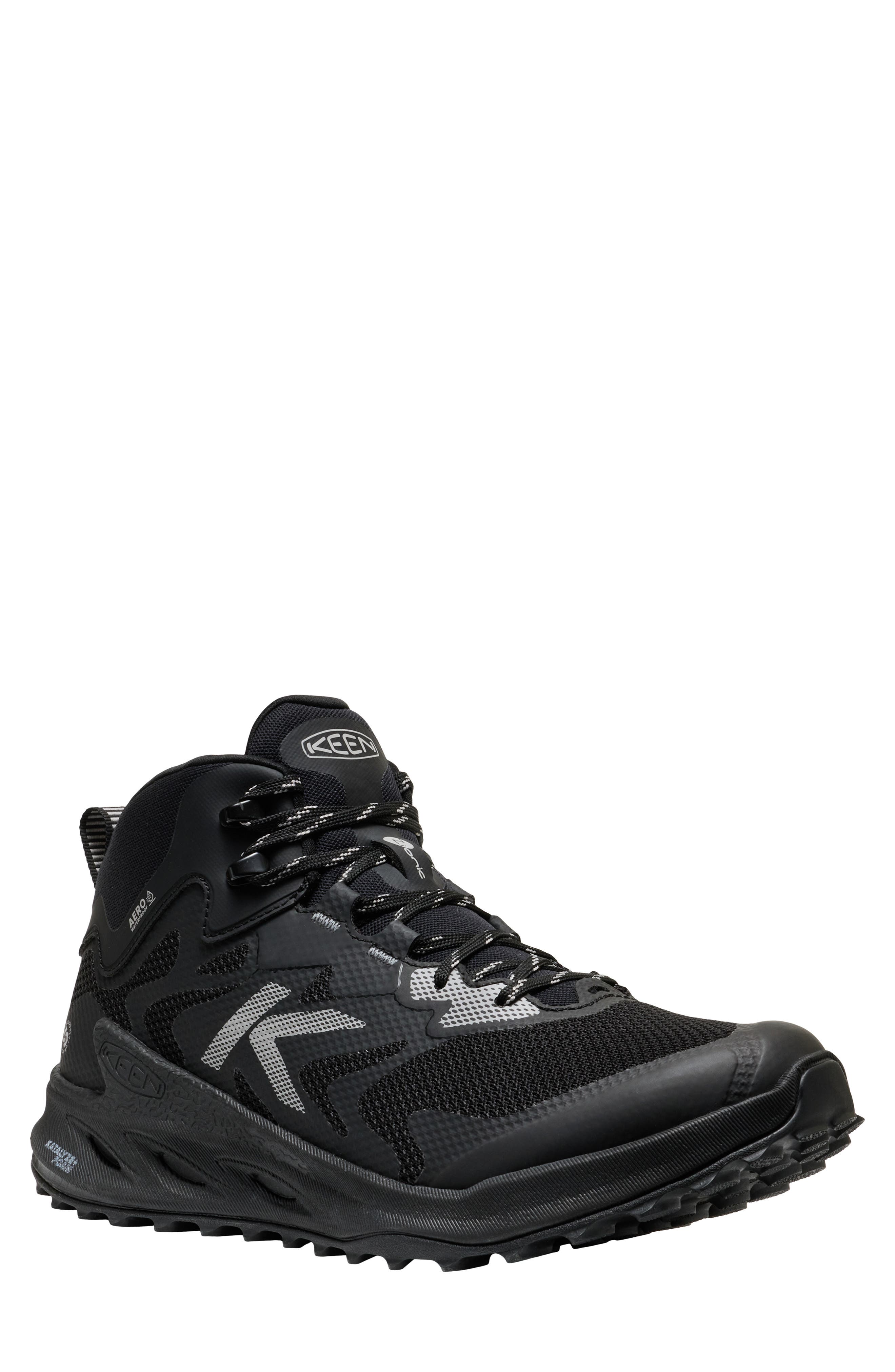 KEEN Zionic NXT Waterproof Hiking Sneaker, Main, color, Triple Black