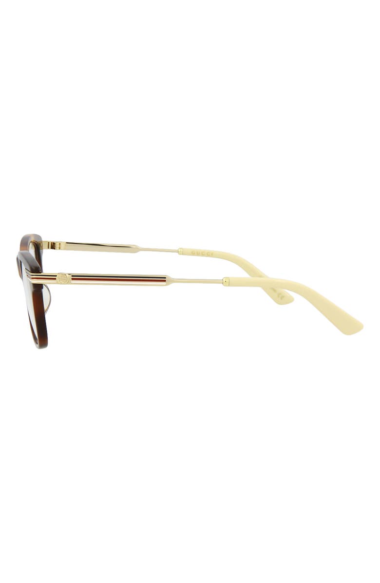Gucci 52mm Square Optical Frames, Alternate, color,