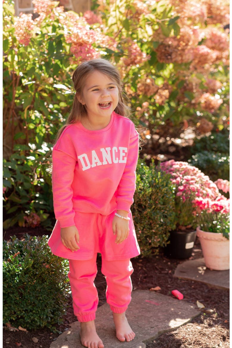 Skirted Bow Joggers, Alternate, color, Hot Pink