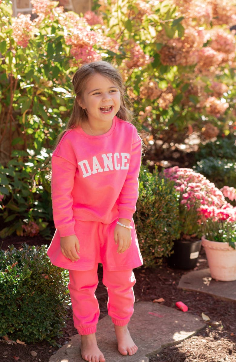 Bits & Bows Skirted Bow Joggers, Alternate, color, Hot Pink