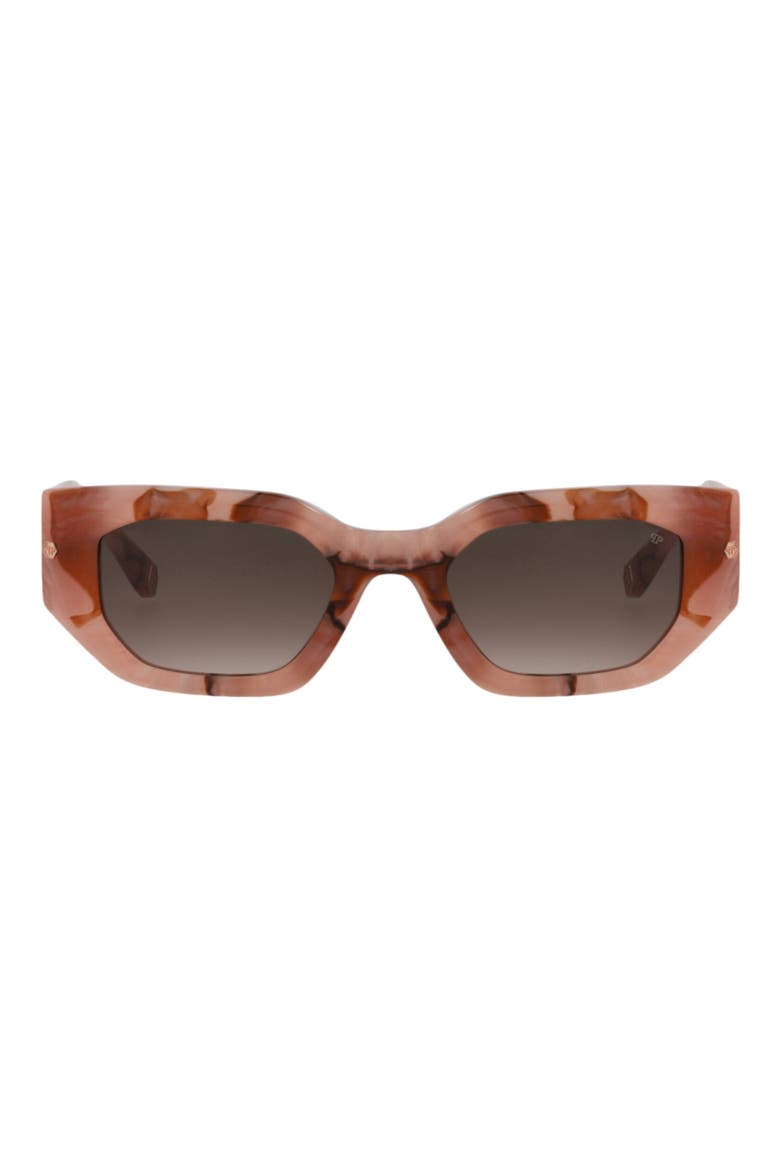 55mm Square Sunglasses1, Main, color, PINK PINK PINK
