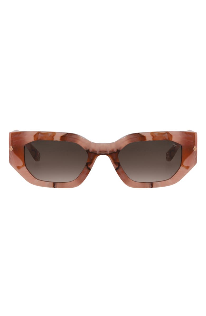 PHILIPP PLEIN 55mm Square Sunglasses1, Main, color, Pink Pink Pink