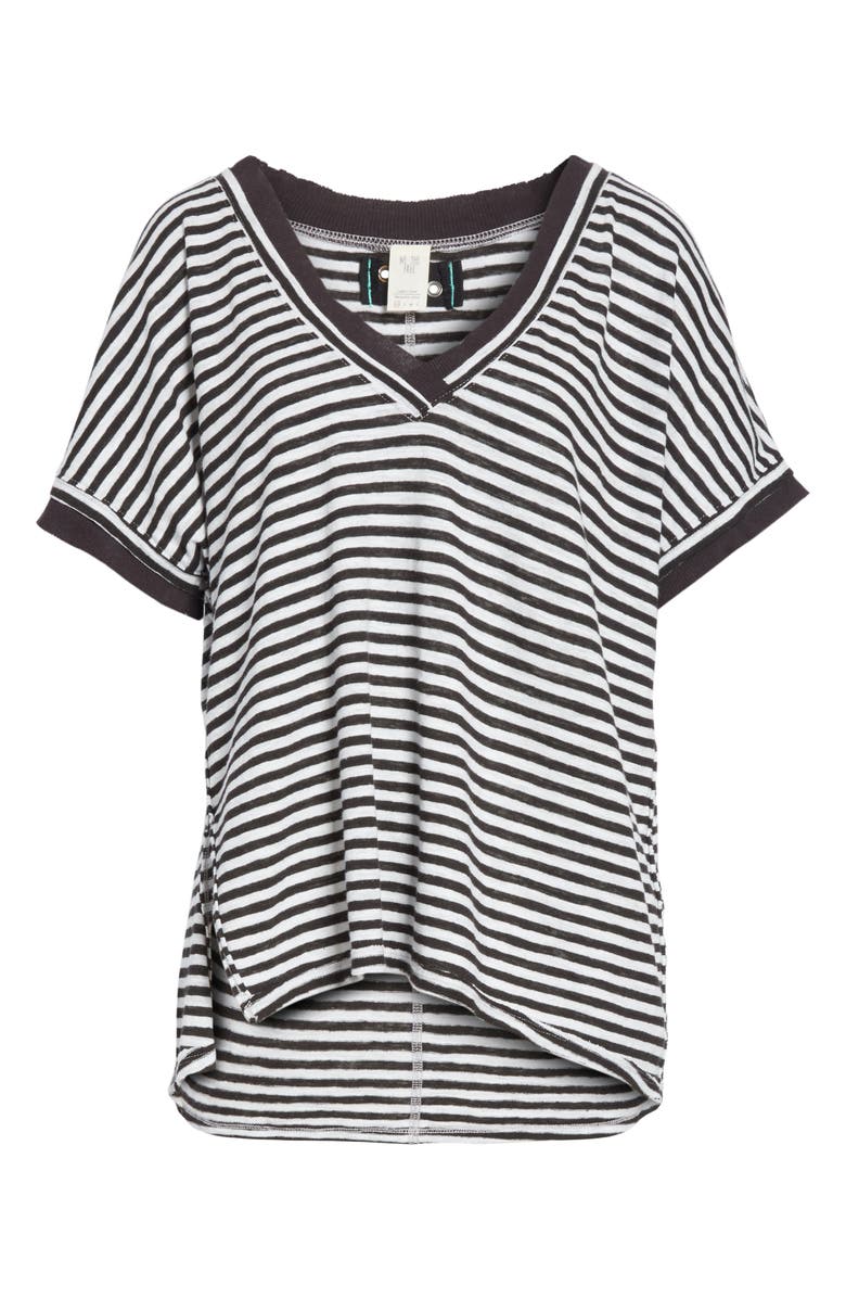 Free People Take Me Stripe Tee, Alternate, color,