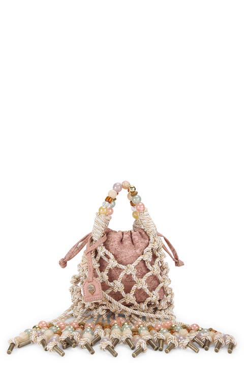 Mini Macramé Rope Top Handle Bag
