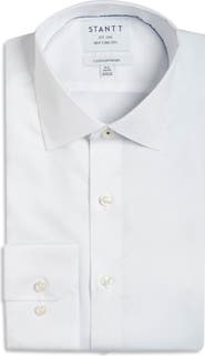 Stantt Contemporary Fit Wrinkle Resistant Cotton Twill Dress Shirt